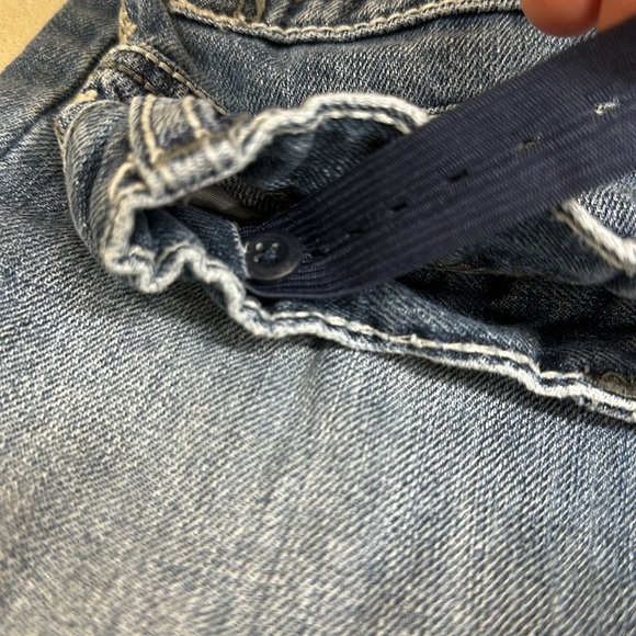 Boys Retro Wrangler Blue Jeans Bootcut Jeans Adjustable Waist - Picture 7 of 8